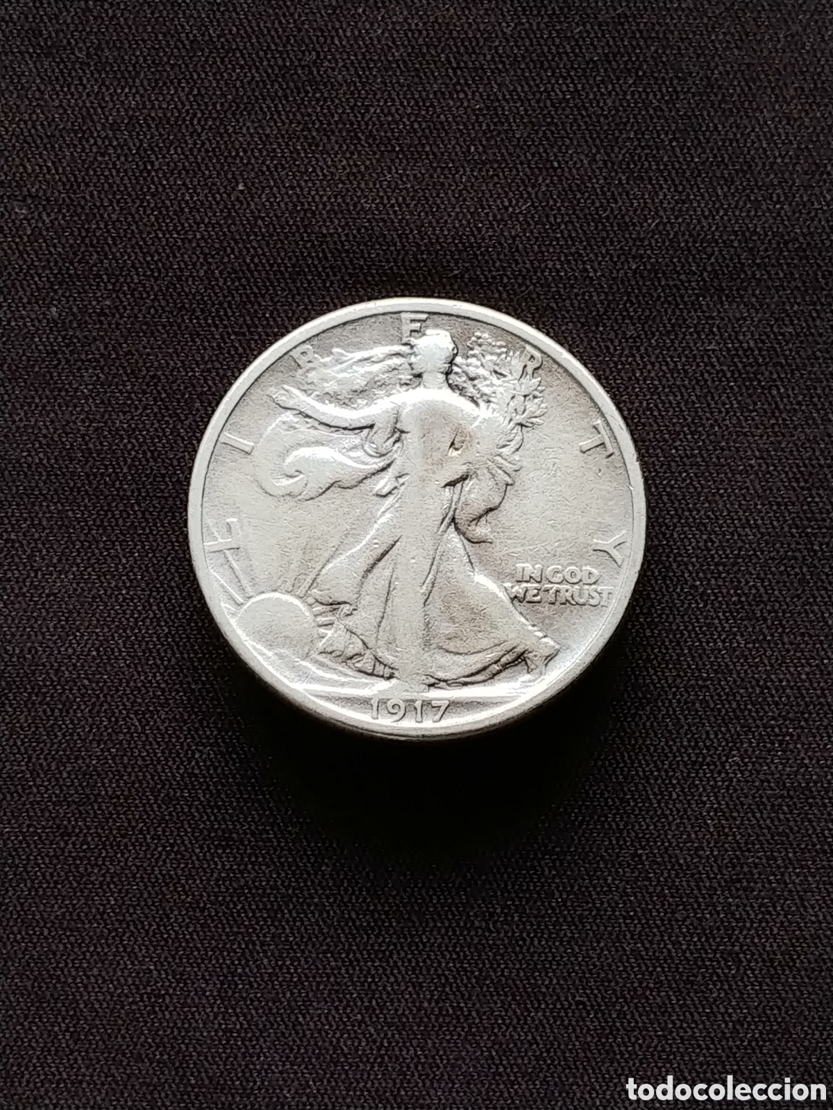 Monedas antiguas de Am&eacute;rica: Estados Unidos, Half Dollar 1917, Ag .900 mls.