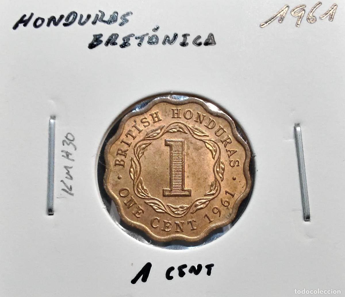 Monedas antiguas de Am&eacute;rica: HONDURAS BRIT&Aacute;NICA / BRITISH HONDURAS 1 CENTAVO / CENT 1961 KM#30 EBC.