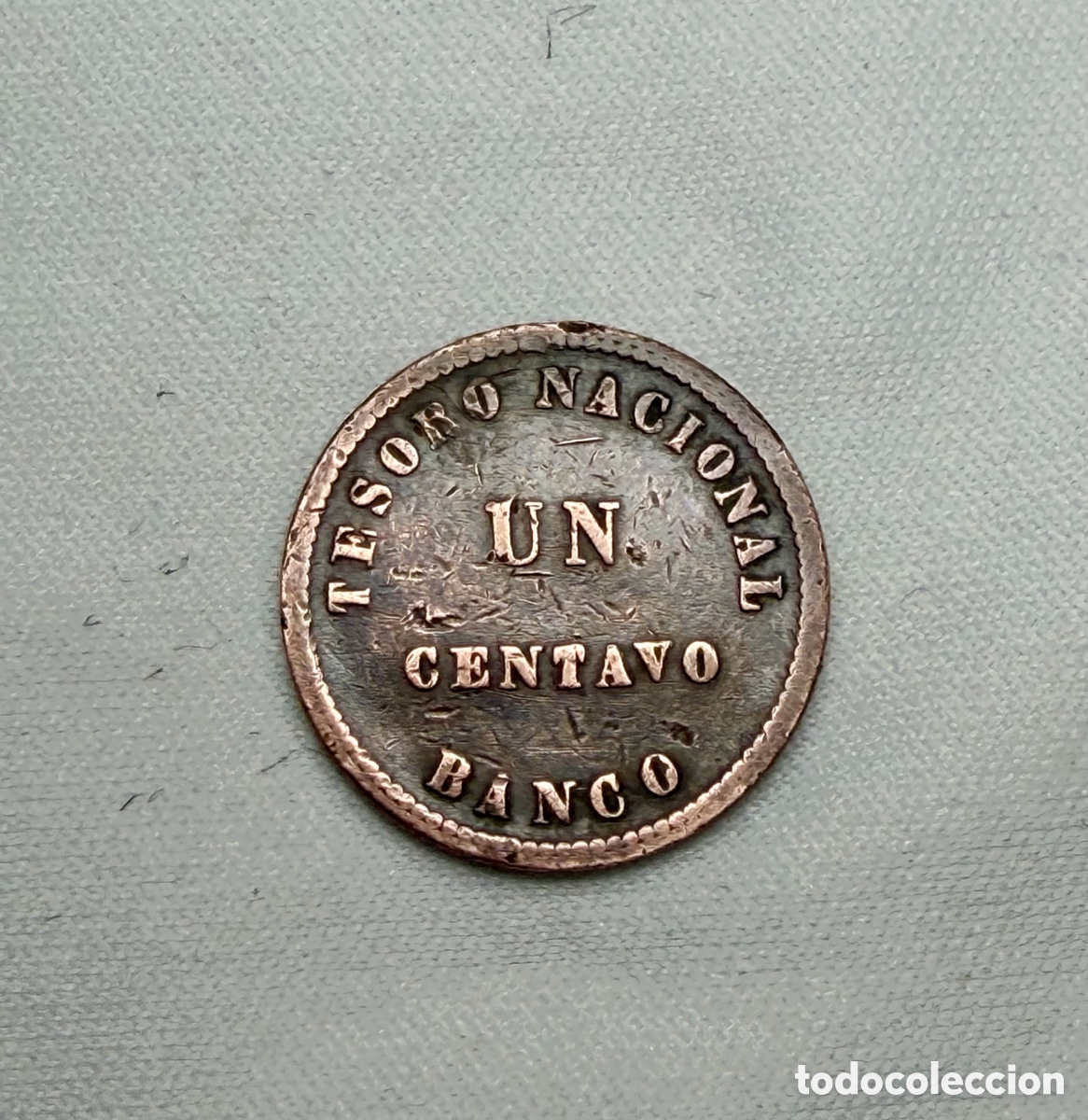 Monedas antiguas de Am&eacute;rica: Moneda 1 centavo Argentina 1854 - Foto 2