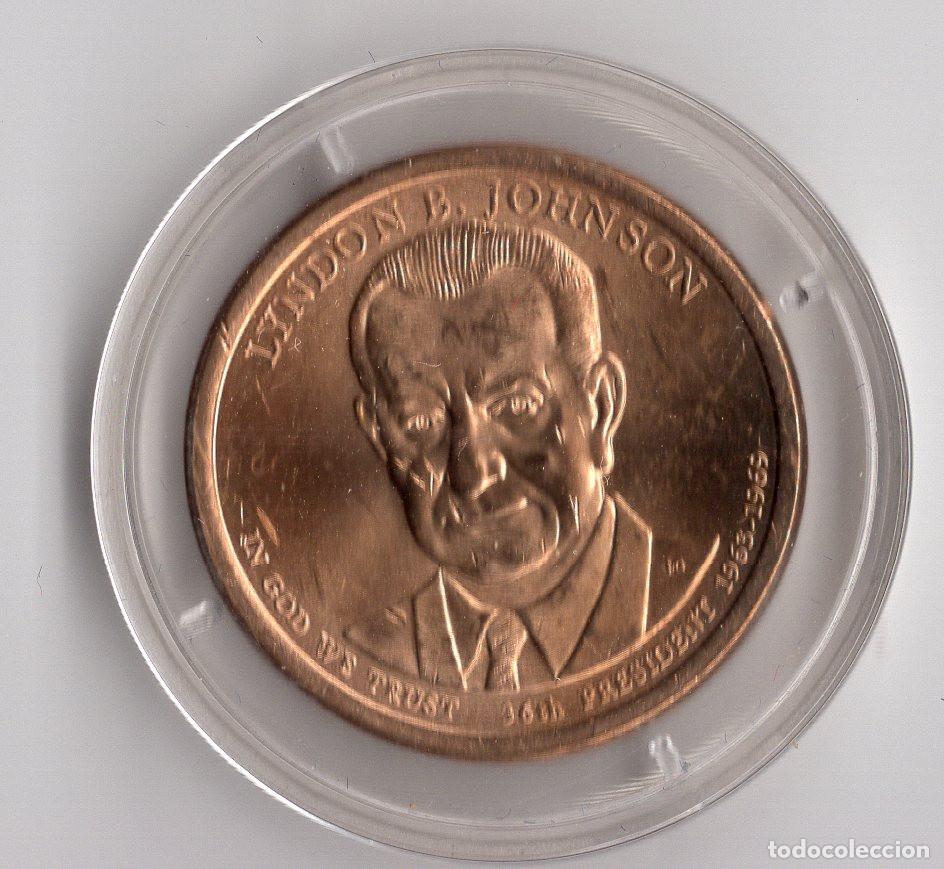 Monedas antiguas de Am&eacute;rica: ESTADOS UNIDOS 1 DOLAR PRESIDENCIAL 2015 KM 609 LINDON B JOHNSON