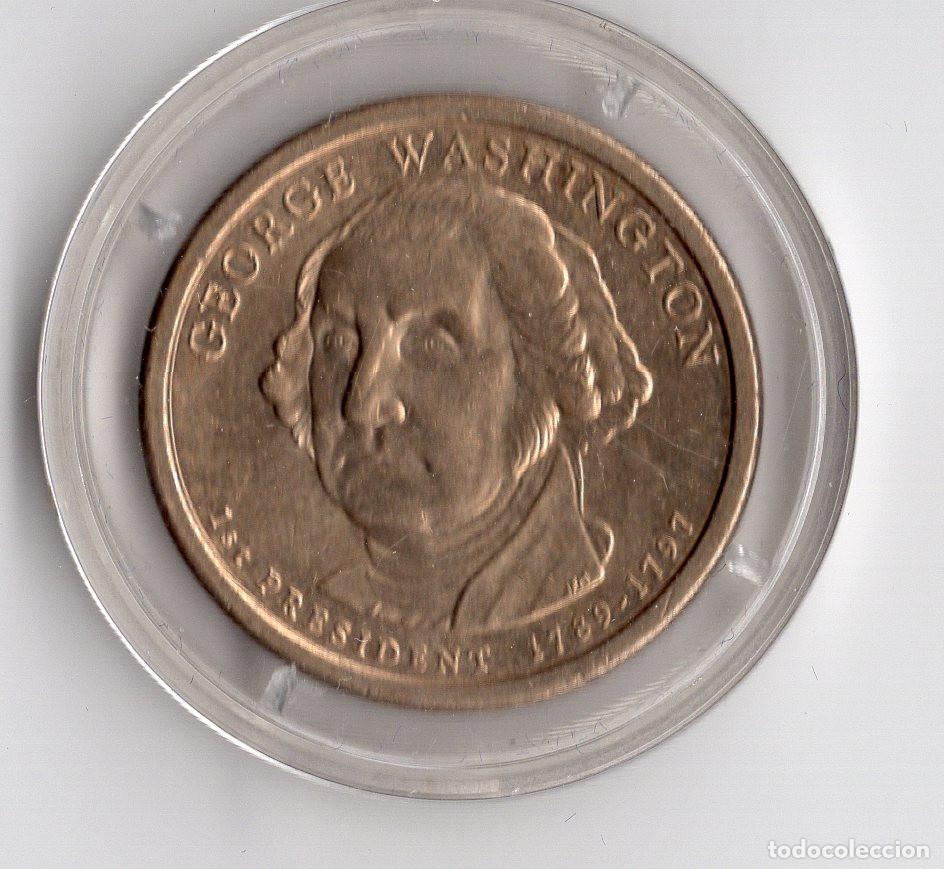 Monedas antiguas de Am&eacute;rica: ESTADOS UNIDOS 1 DOLAR PRESIDENCIAL 2007 KM 401 GEORGE WHASHINGTON