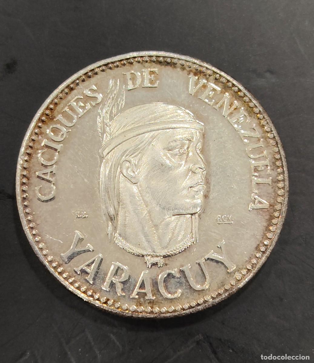 Monedas antiguas de Am&eacute;rica: VENEZUELA A&Ntilde;O 1959 CACIQUES DE VANEZUELA &rdquo; YARACUY &rdquo; PLATA (999)