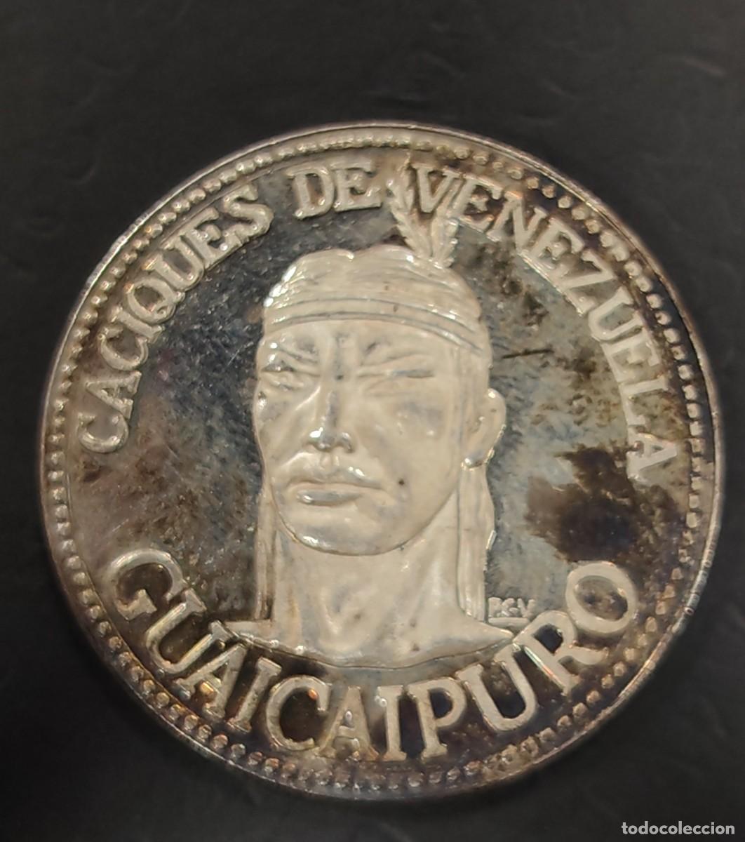 Monedas antiguas de Am&eacute;rica: VENEZUELA A&Ntilde;O 1959 CACIQUES DE VENEZUELA &rdquo; GUAICAIPURO &rdquo; PLATA (999)