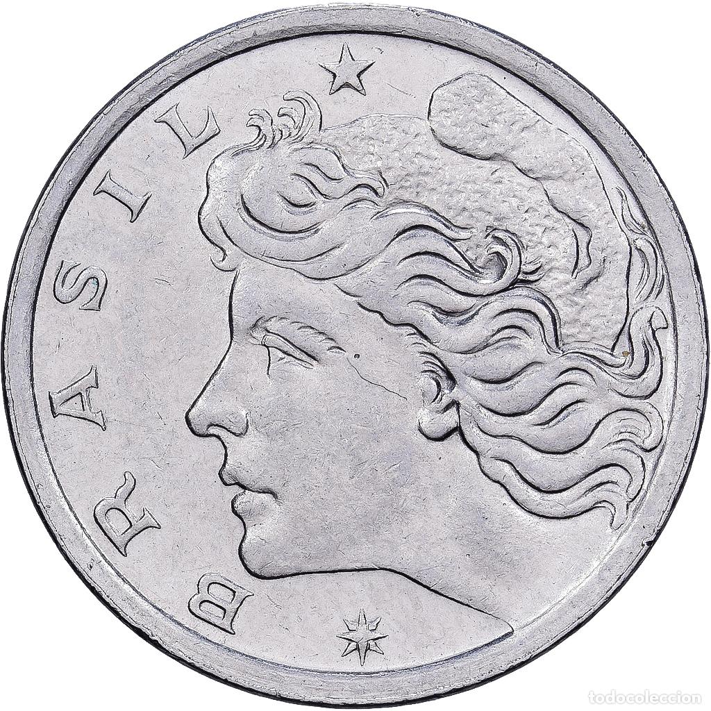 Monedas antiguas de Am&eacute;rica: [#1513425] Brasil, 2 Centavos, 1967, Acero inoxidable, MBC, KM:576.1