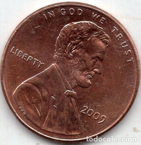 Monedas antiguas de Am&eacute;rica: ESTADOS UNIDOS 1 centavo 2009 KM 441 lincoln bicentenial