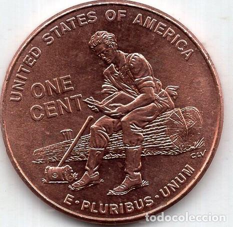 Monedas antiguas de Am&eacute;rica: ESTADOS UNIDOS 1 centavo 2009 KM 442 lincoln bicentenial