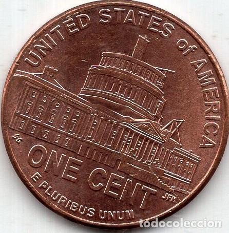 Monedas antiguas de Am&eacute;rica: ESTADOS UNIDOS 1 centavo 2009 KM 444 lincoln bicentenial