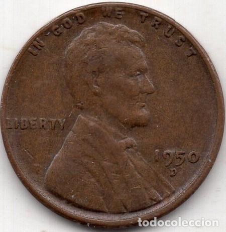 Monedas antiguas de Am&eacute;rica: ESTADOS UNIDOS 1 Cent 1950 km A132 &rdquo;Lincoln - Wheat Ears Reverse&rdquo;