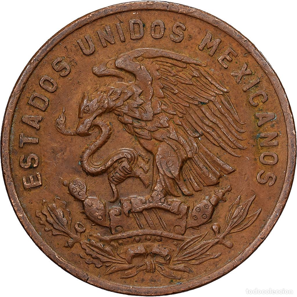 Monedas antiguas de Am&eacute;rica: [#1513449] M&eacute;xico, 20 Centavos, 1956, Mexico City, Bronce, BC+, KM:440