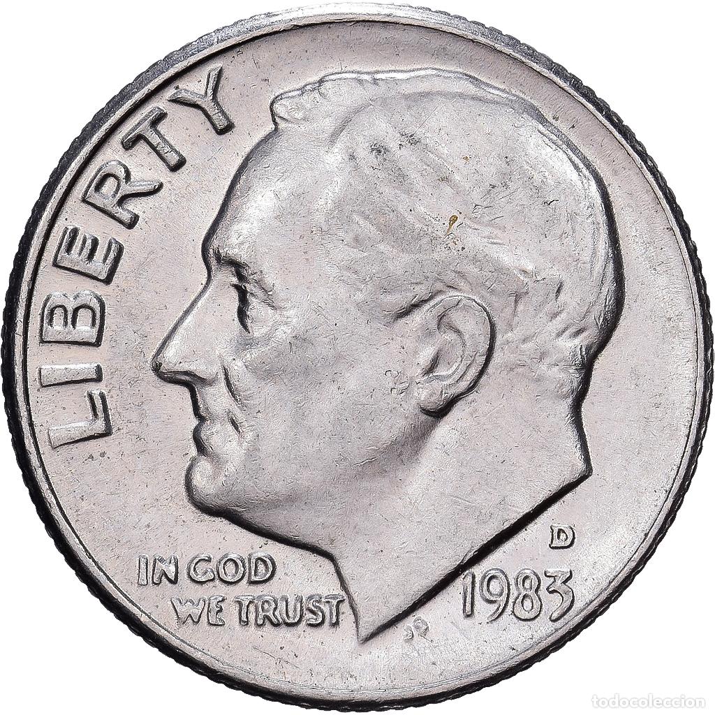 Monedas antiguas de Am&eacute;rica: [#1513454] Estados Unidos, Dime, Roosevelt Dime, 1983, Denver, Cobre - n&iacute;quel recubierto