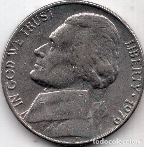 Monete antiche di America: ESTADOS UNIDOS 5 Cents 1979 km A192 &rdquo;Jefferson Nickel&rdquo; (1st portrait)