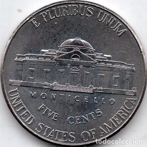 Monedas antiguas de Am&eacute;rica: ESTADOS UNIDOS 5 Cents 2010 km A192 &rdquo;Jefferson Nickel&rdquo; (2nd portrait, Return to Monticello)