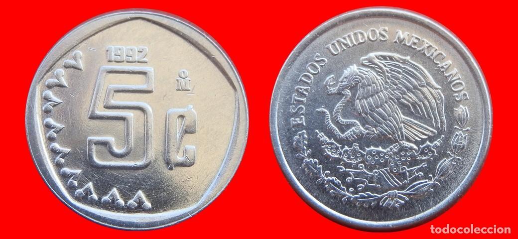 Monedas antiguas de Am&eacute;rica: 5 CENTAVOS 1992 MEXICO-150828