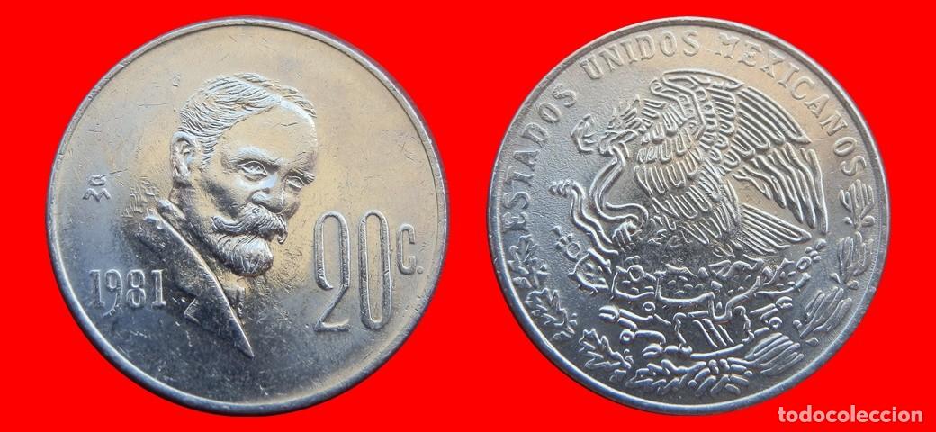 Monedas antiguas de Am&eacute;rica: 20 CENTAVOS 1981 MEXICO-150834