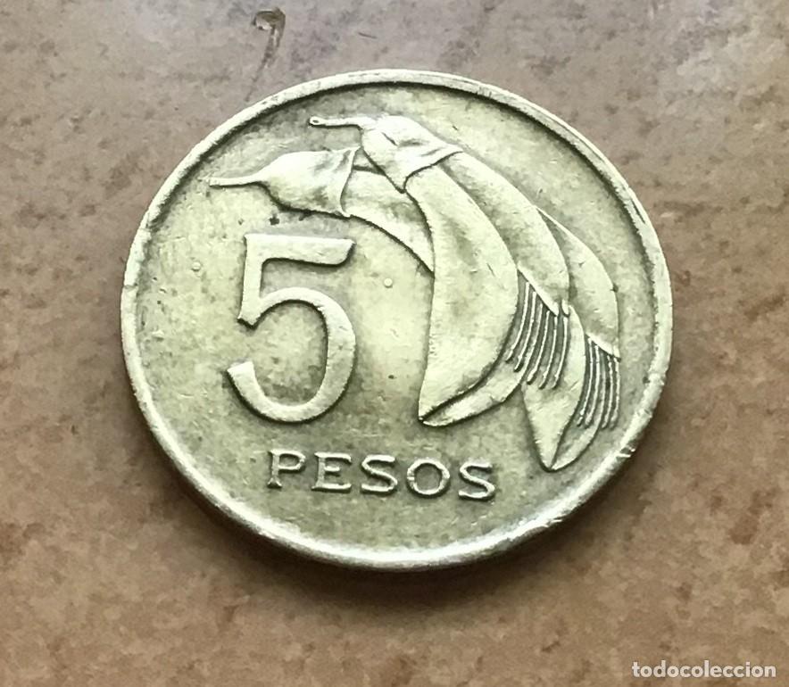 Monedas antiguas de Am&eacute;rica: 5 pesos de Uruguay. A&ntilde;o 1968