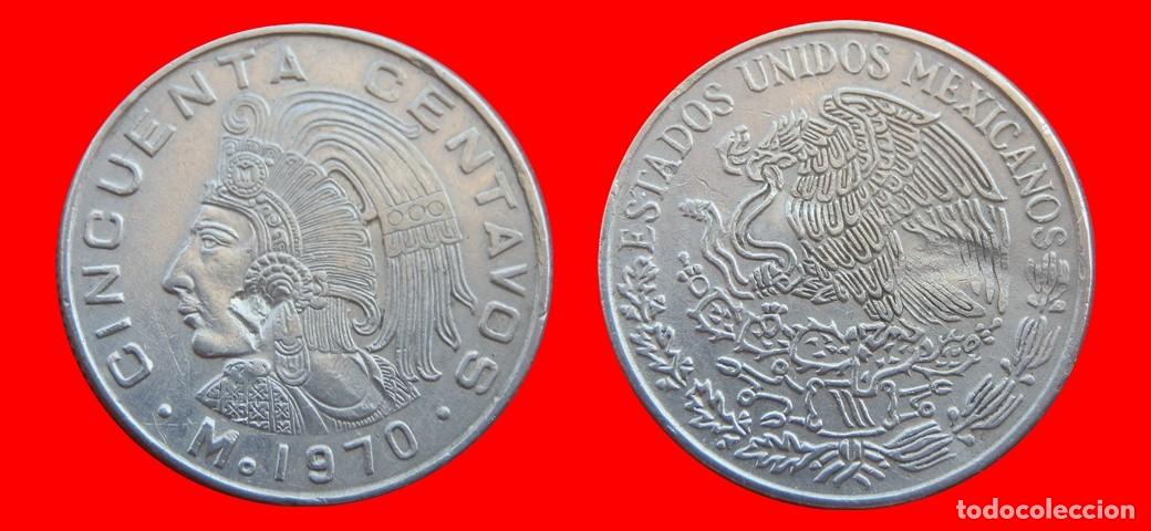 Monedas antiguas de Am&eacute;rica: 50 CENTAVOS 1970 MEXICO-150836
