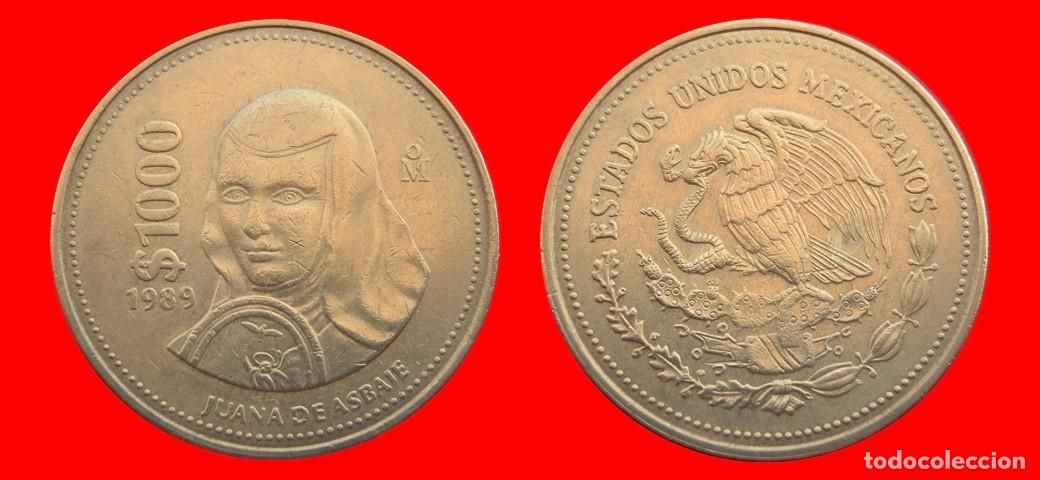 Monedas antiguas de Am&eacute;rica: 1000 PESOS 1989 MEXICO-150860