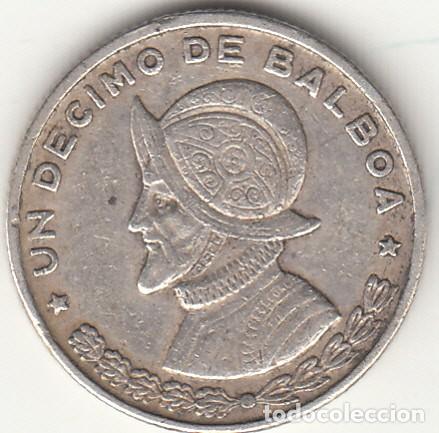 Monedas antiguas de Am&eacute;rica: PANAMA: UN DECIMO DE BALBOA 1961 / PLATA - Foto 1