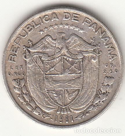 Monedas antiguas de Am&eacute;rica: PANAMA: UN DECIMO DE BALBOA 1961 / PLATA - Foto 2
