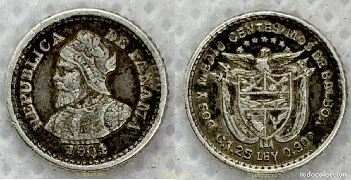 Monedas antiguas de Am&eacute;rica: 2547 PANAMA 1904 PANAMA 2 1/2 CENTESIMOS DE BALBOA 1904