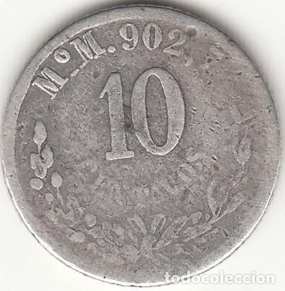 Monedas antiguas de Am&eacute;rica: MEXICO: 10 CENTIMOS 1889 M&ordm; / PLATA - Foto 2