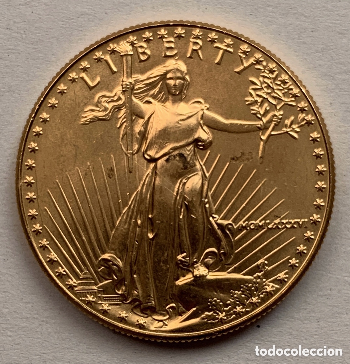 Monedas antiguas de Am&eacute;rica: 50 DOLLARS ORO 1986 MCMLXXXVI ESTADOS UNIDOS