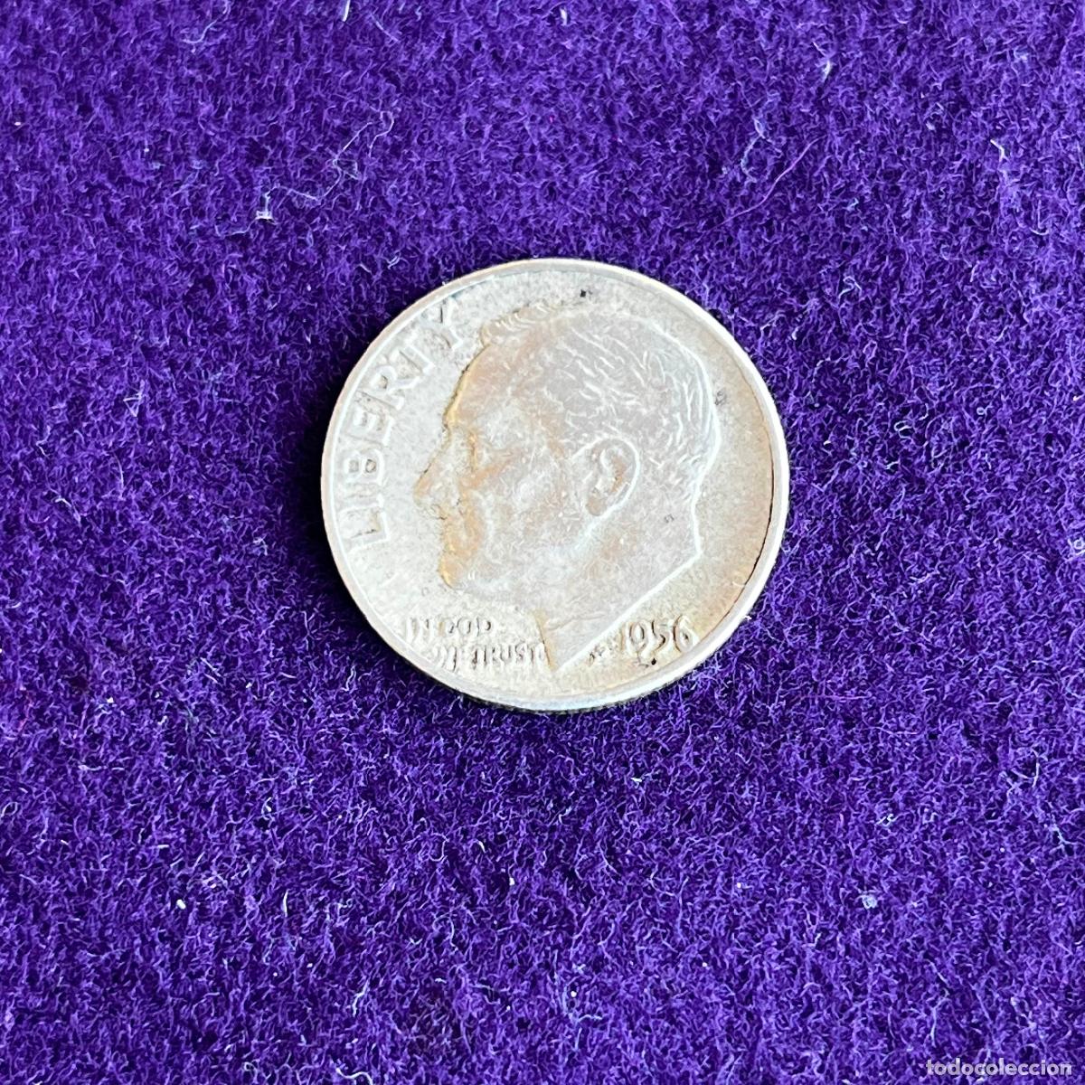Monete antiche di America: MONEDA DE PLATA ESTADOS UNIDOS. USA. ONE DIME ROOSEVELT. 1956. PHILADELPHIA. 2,5GR DE 0,900.