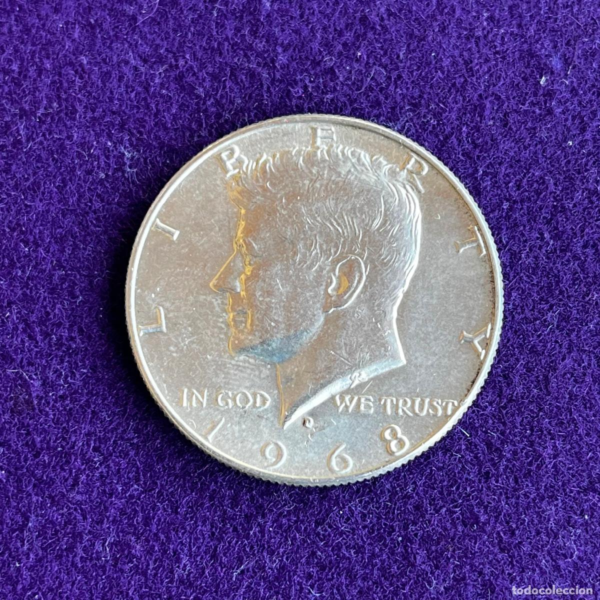Monedas antiguas de Am&eacute;rica: MONEDA ESTADOS UNIDOS. USA. PLATA 400. 1/2 HALF DOLLAR. KENNEDY. 1968. 12,50GR. SIN CIRCULAR.