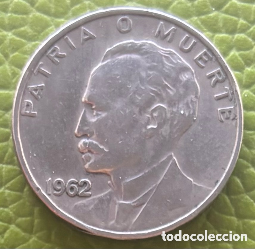 Monedas antiguas de Am&eacute;rica: CUBA. 20 CENTAVOS DE PESO. 1962. MART&Iacute;.