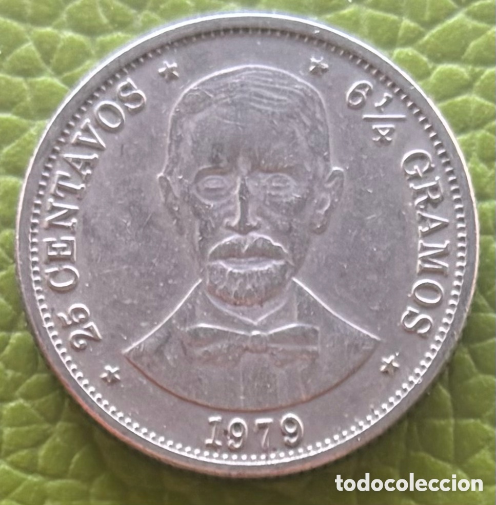 Monedas antiguas de Am&eacute;rica: REP&Uacute;BLICA DOMINICANA. 25 CENTAVOS DE PESO. 1978.