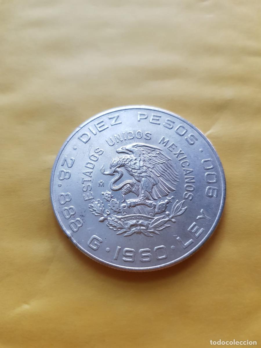 Monedas antiguas de Am&eacute;rica: MEXICO-10 PESOS-1960-PLATA