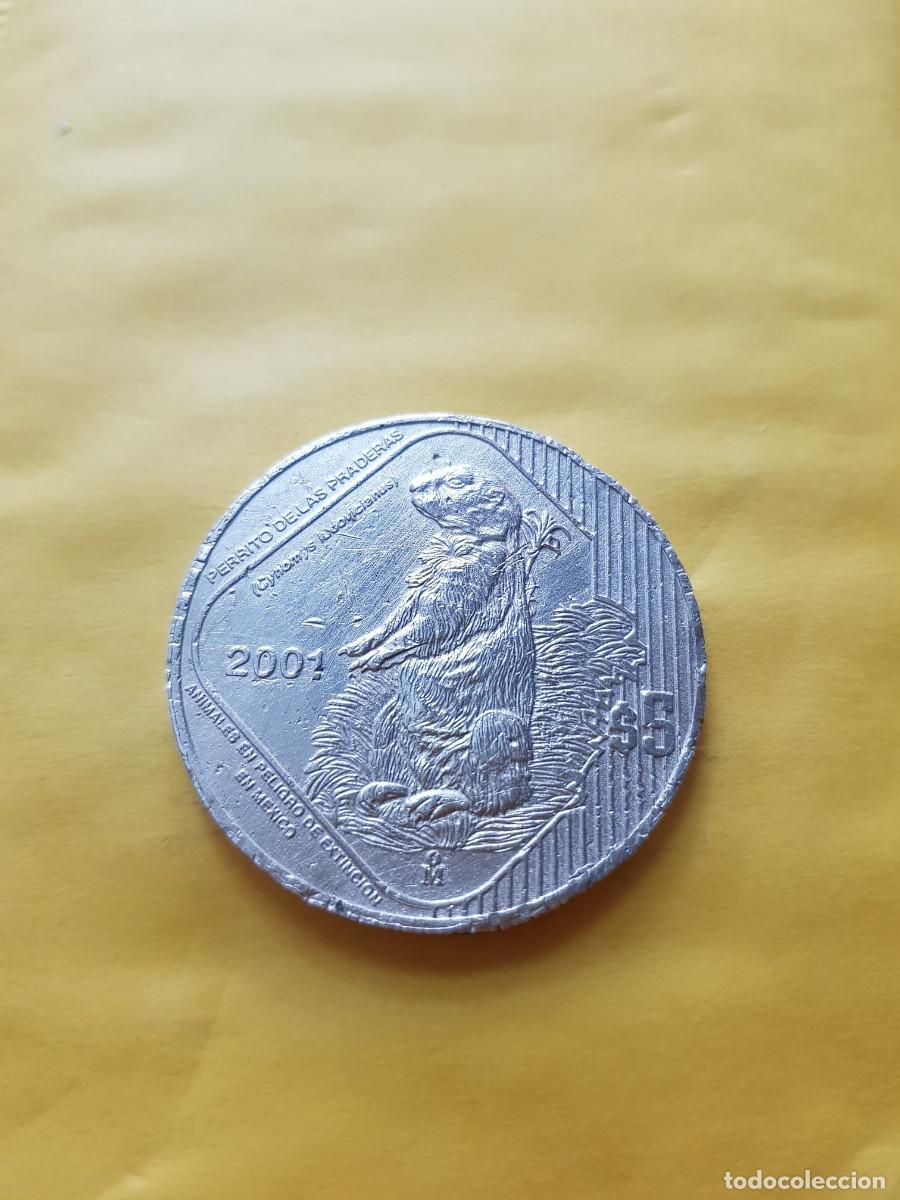 Monedas antiguas de Am&eacute;rica: MEXICO- 5 PESOS-2001-PLATA