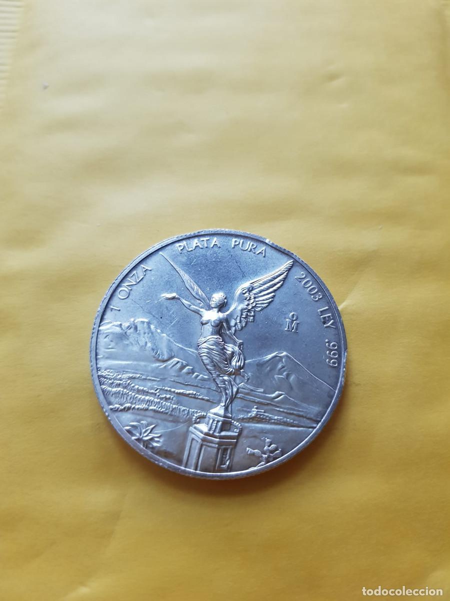Monedas antiguas de Am&eacute;rica: MEXICO-1 ONZA-2003-PLATA 999