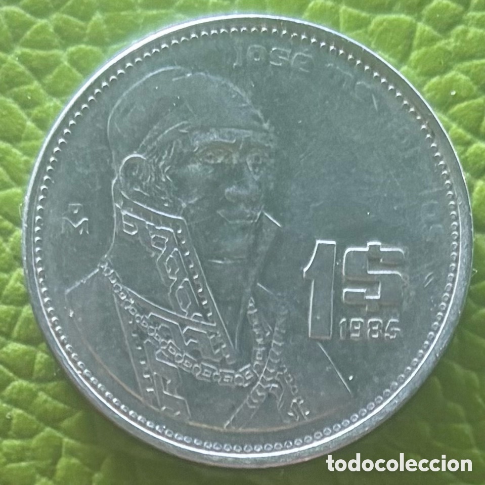 Monedas antiguas de Am&eacute;rica: M&Eacute;XICO. UN PESO. 1985. .