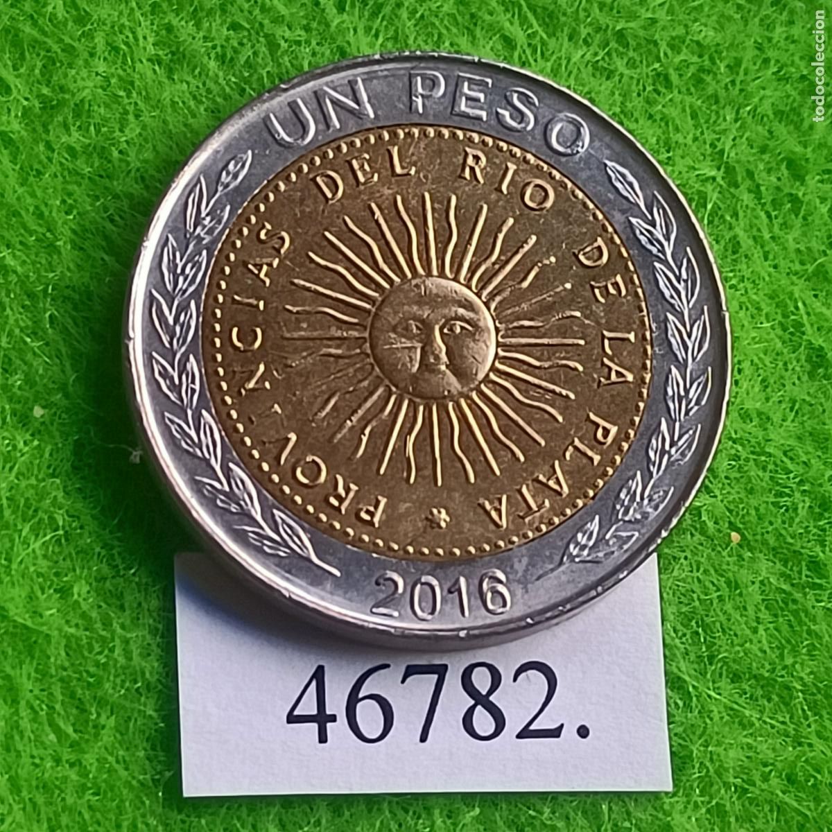 Monedas antiguas de Am&eacute;rica: Argentina 1 peso 2016, bimet&aacute;lica