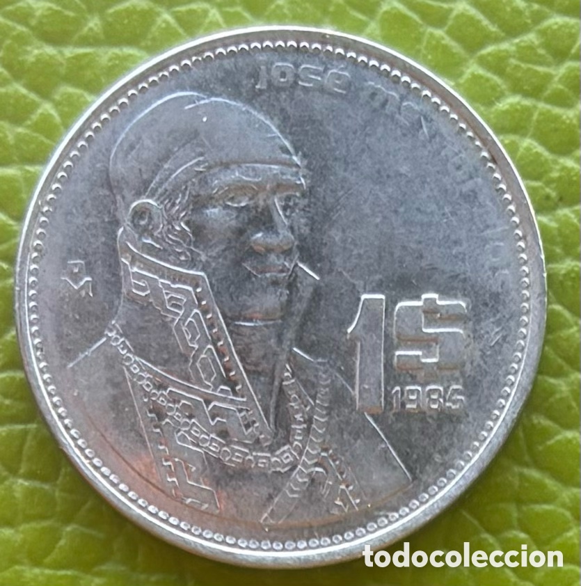 Old Coins of America: M&Eacute;XICO. UN PESO. 1985. .