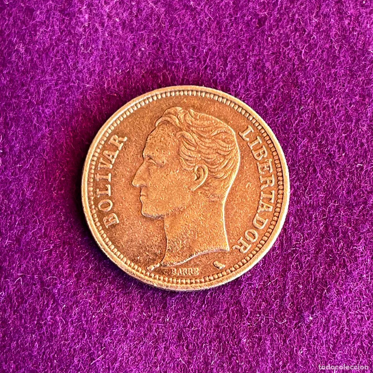 Monedas antiguas de Am&eacute;rica: MONEDA DE PLATA DE VENEZUELA. 2 BOLIVARES. 1960. 10GR. LEY 835. ORIGINAL.
