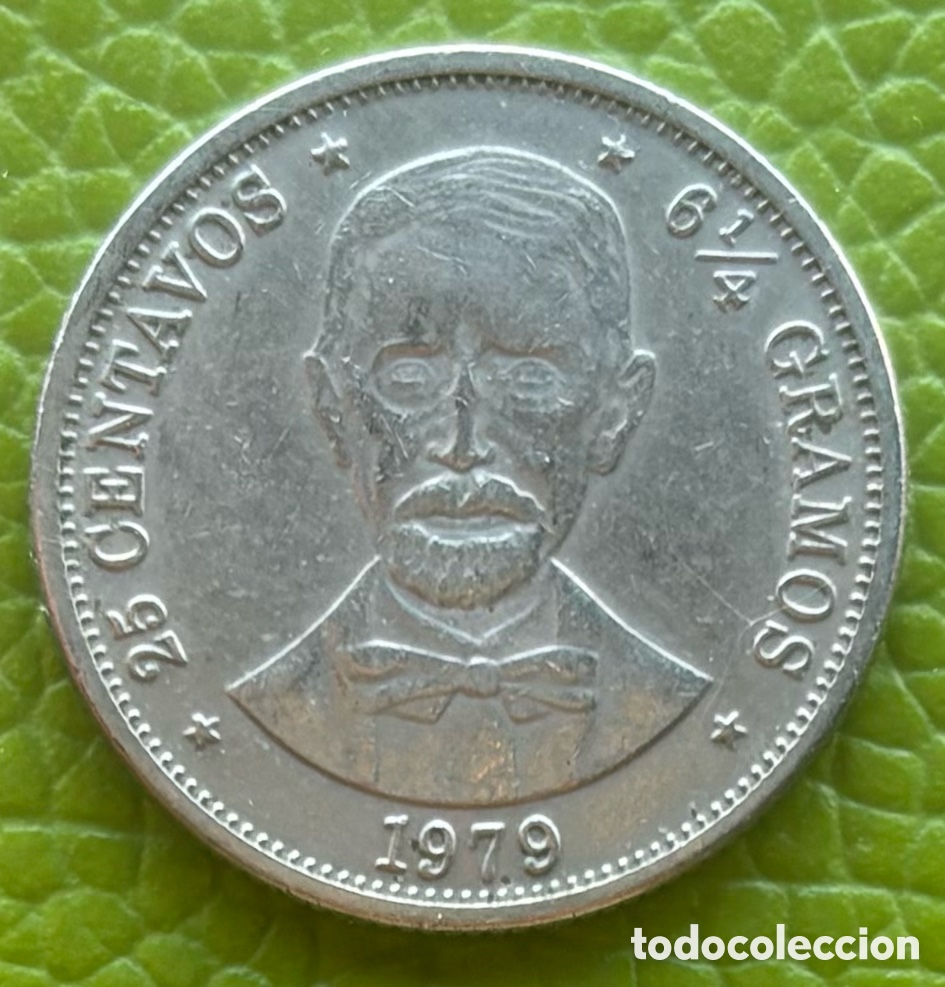 Monete antiche di America: REP&Uacute;BLICA DOMINICANA. 25 CENTAVOS DE PESO. 1978.