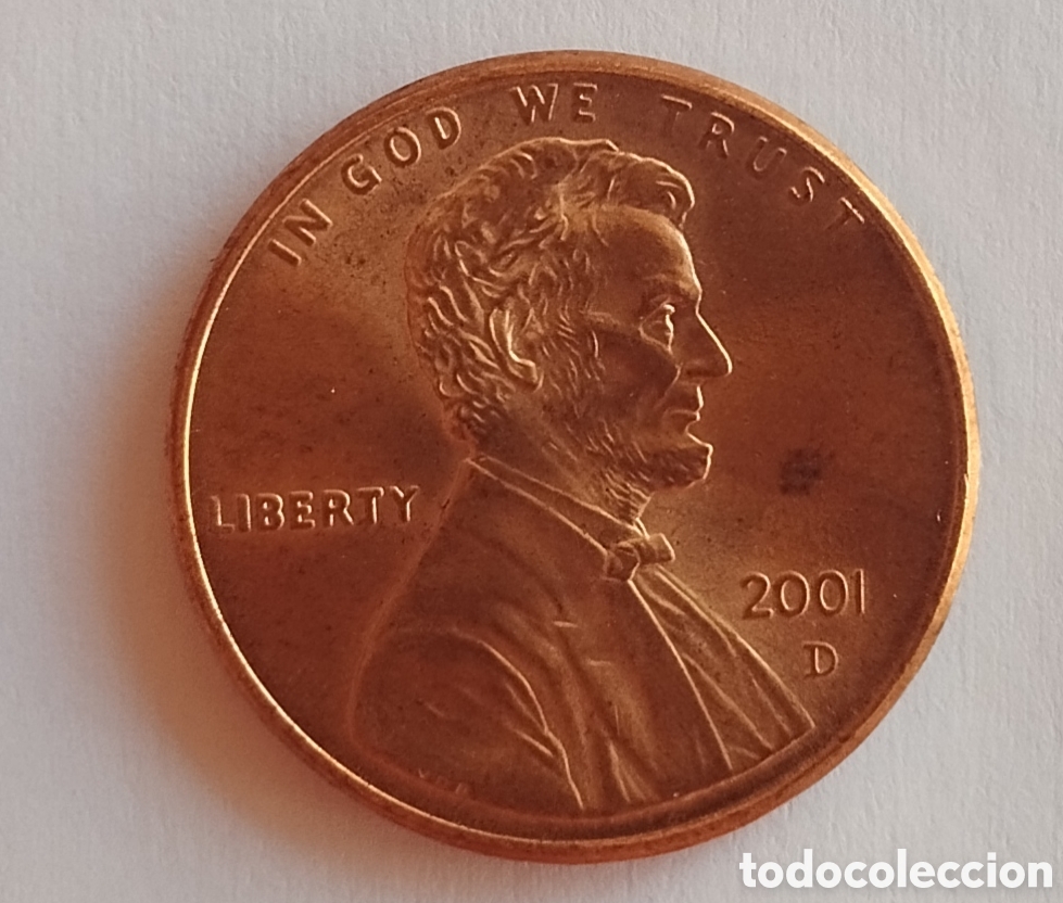 Monedas antiguas de Am&eacute;rica: MONEDA DE EEUU ONE CENT 2001D (FOTO)