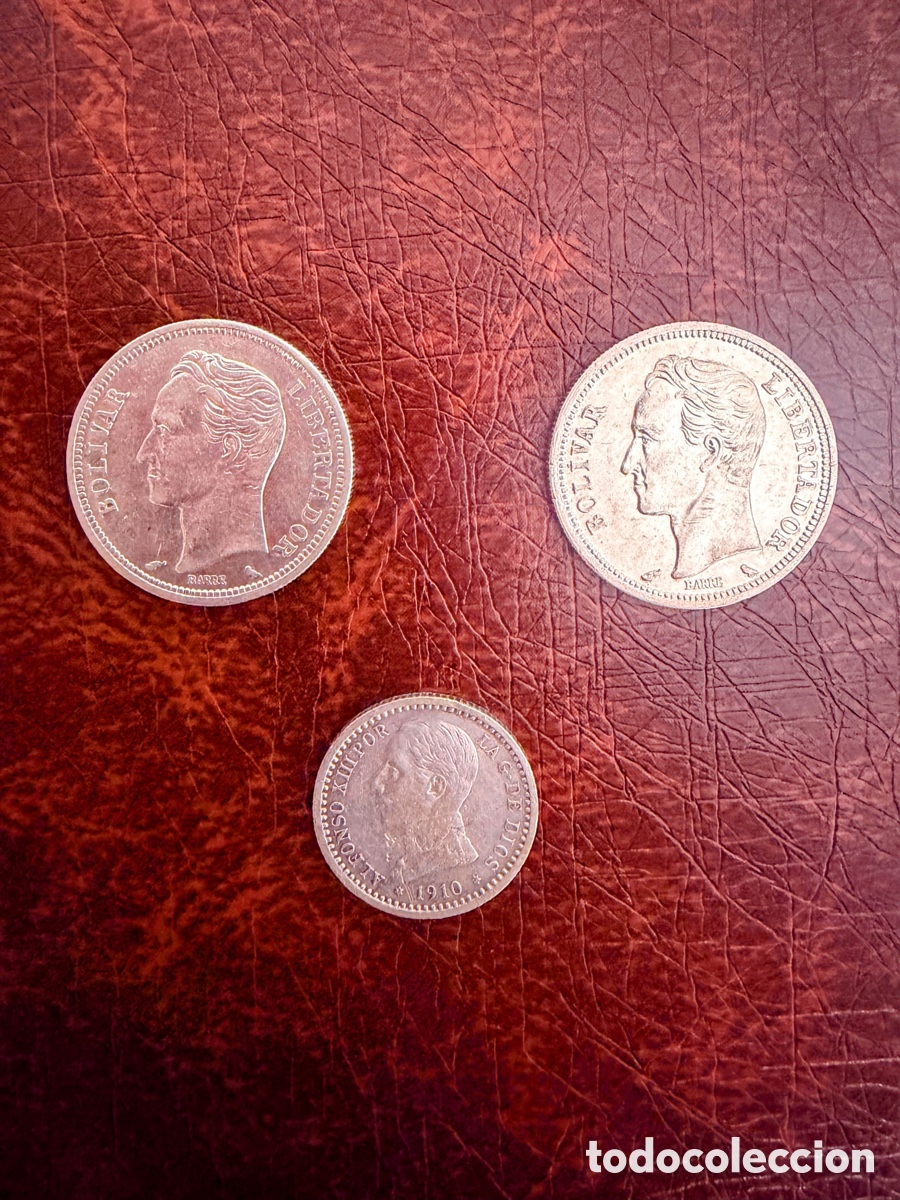 Monedas antiguas de Am&eacute;rica: Set de monedas de plata