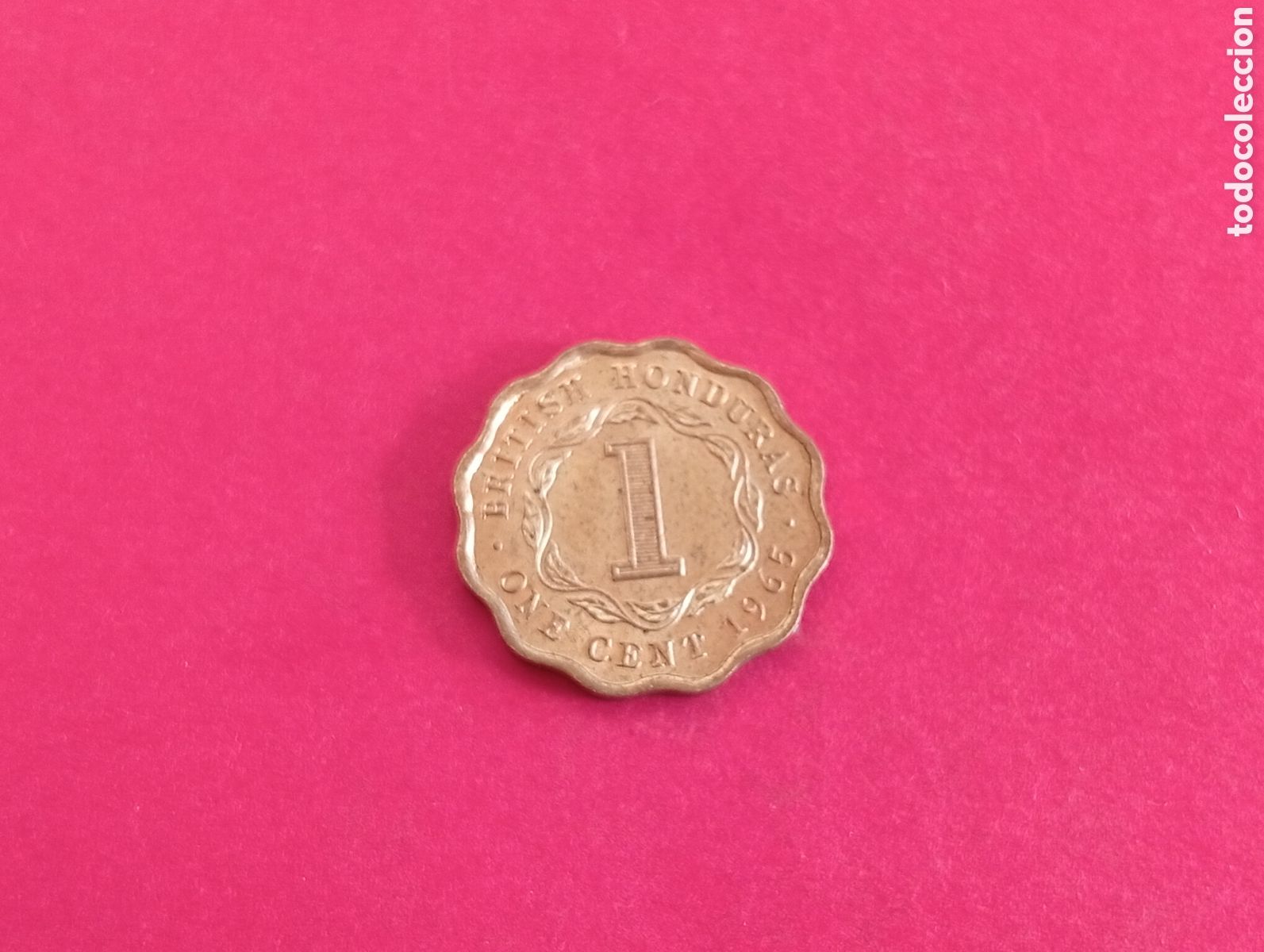 Monedas antiguas de Am&eacute;rica: 1 cent Honduras brit&aacute;nica 1965