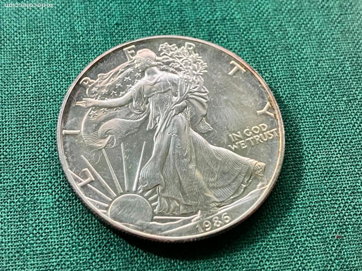 Monedas antiguas de Am&eacute;rica: 1 D&oacute;lar Plata Estados Unidos 1986 - Nueva