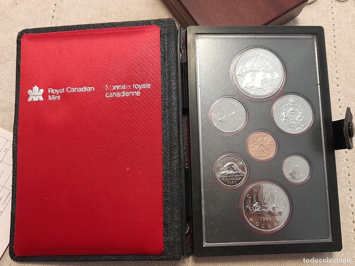 Monedas antiguas de Am&eacute;rica: Canada, Proof set de 7 monedas 1980, 1 de Plata