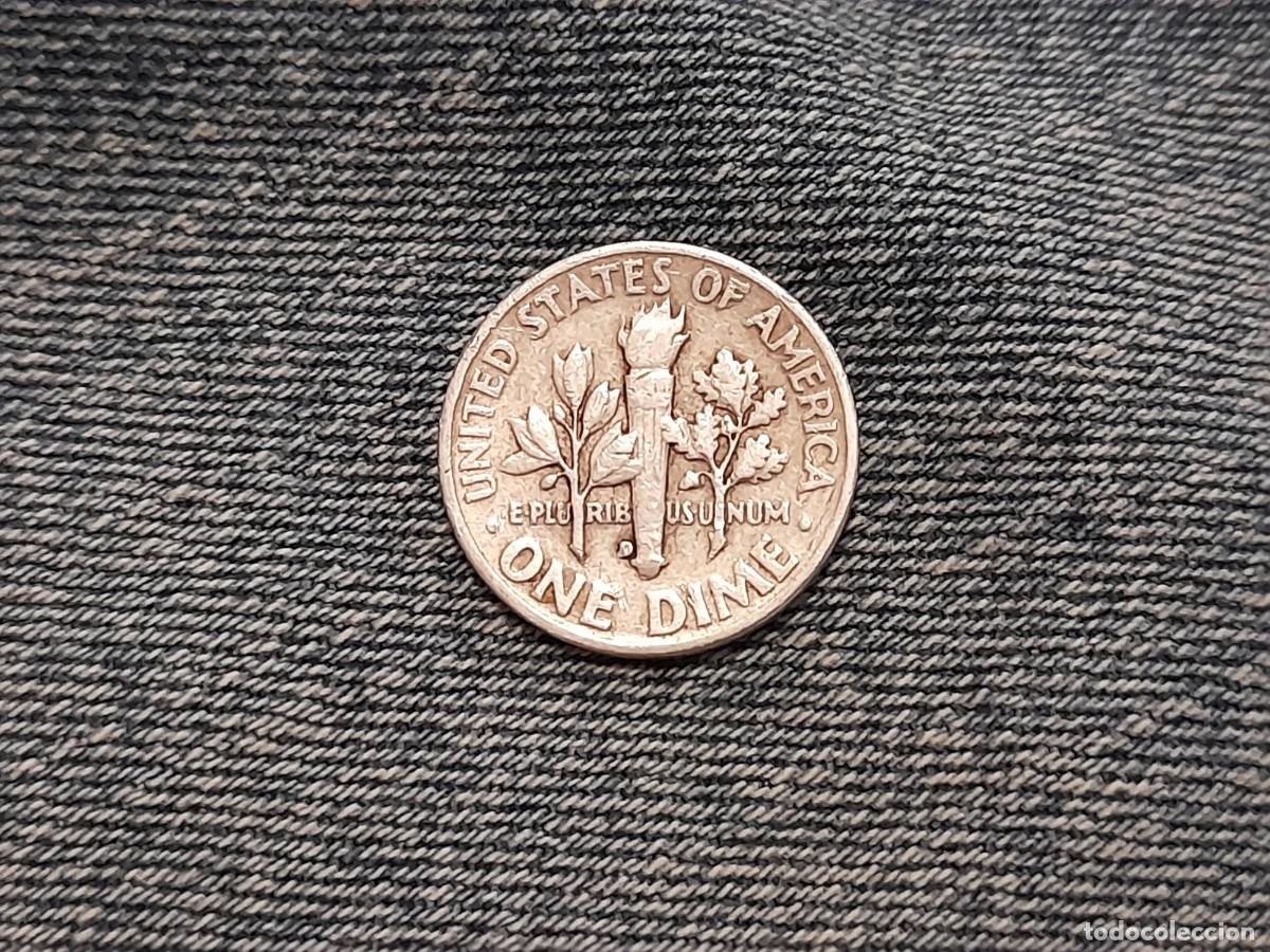 Monedas antiguas de Am&eacute;rica: EE.UU. One Dime 1953 D