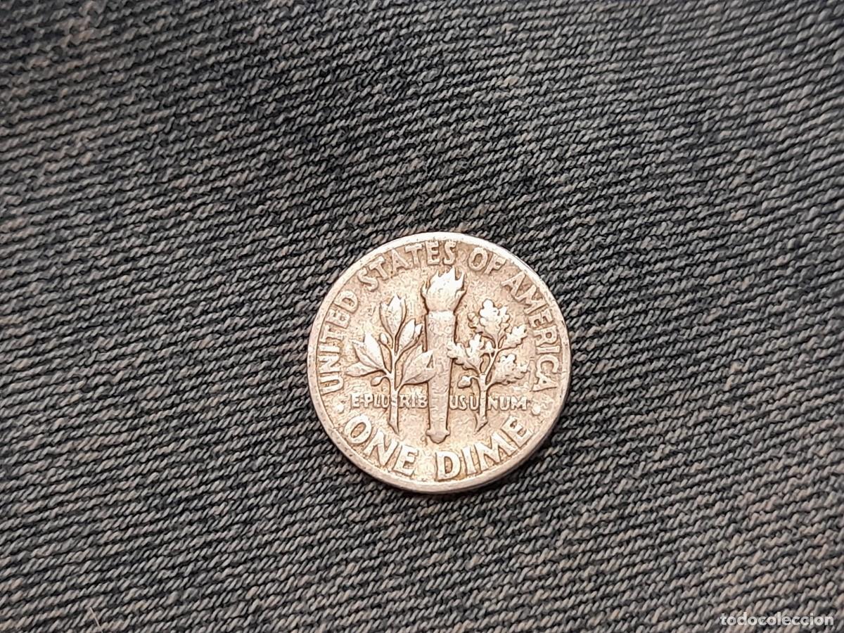 Monedas antiguas de Am&eacute;rica: EE.UU. One Dime 1956
