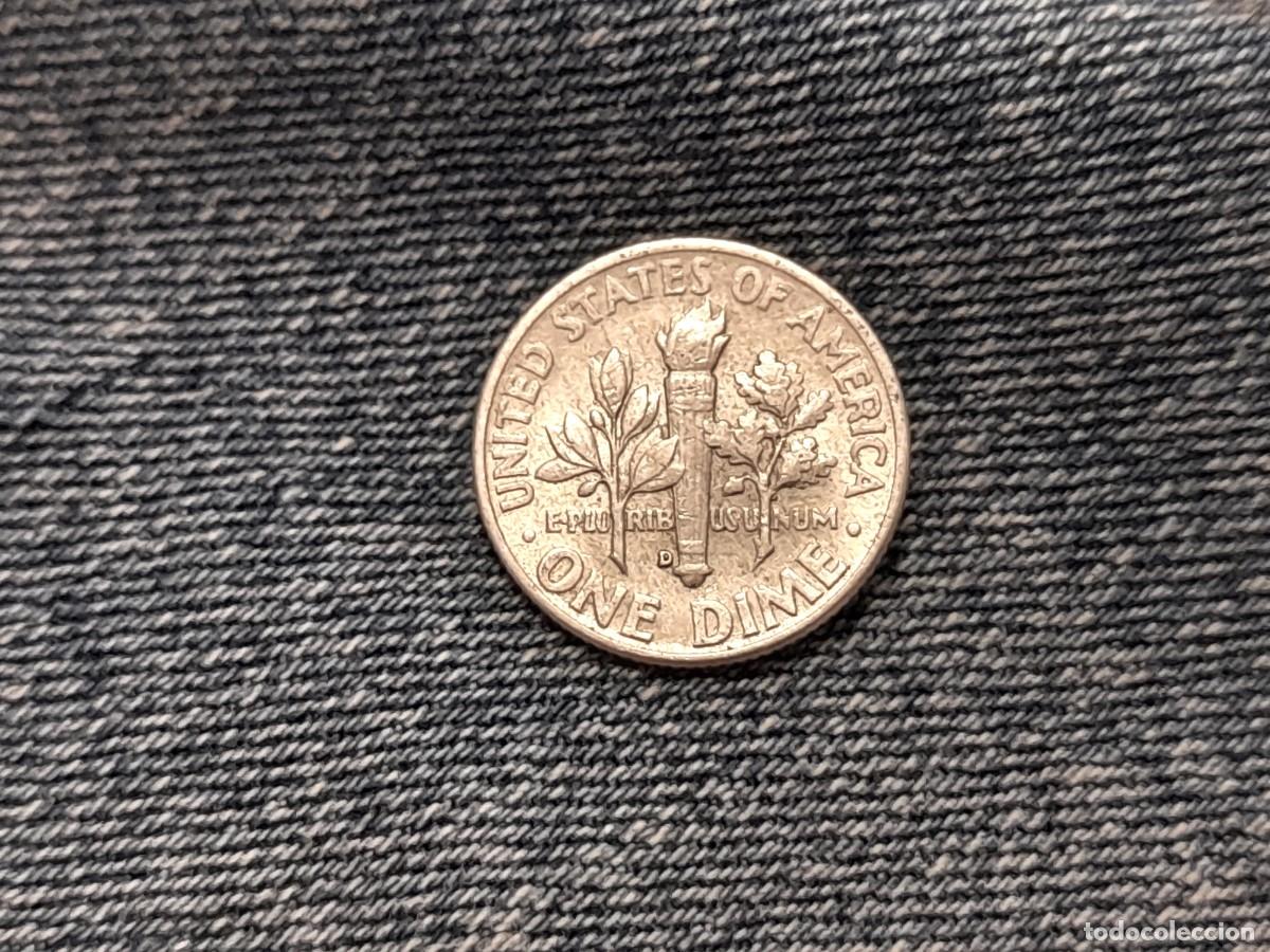 Monedas antiguas de Am&eacute;rica: EE.UU. One Dime 1959 D