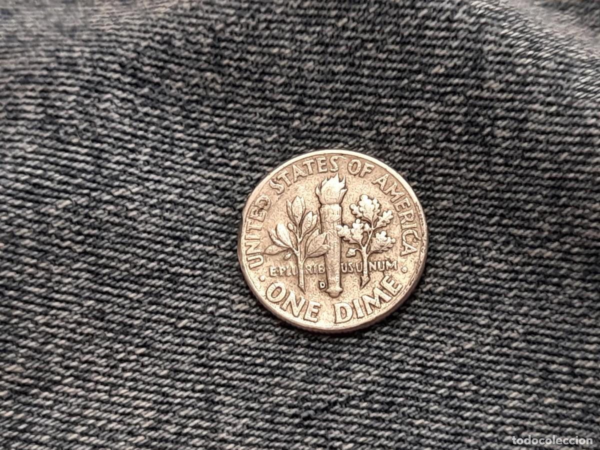 Monedas antiguas de Am&eacute;rica: EE.UU. One Dime 1960 D