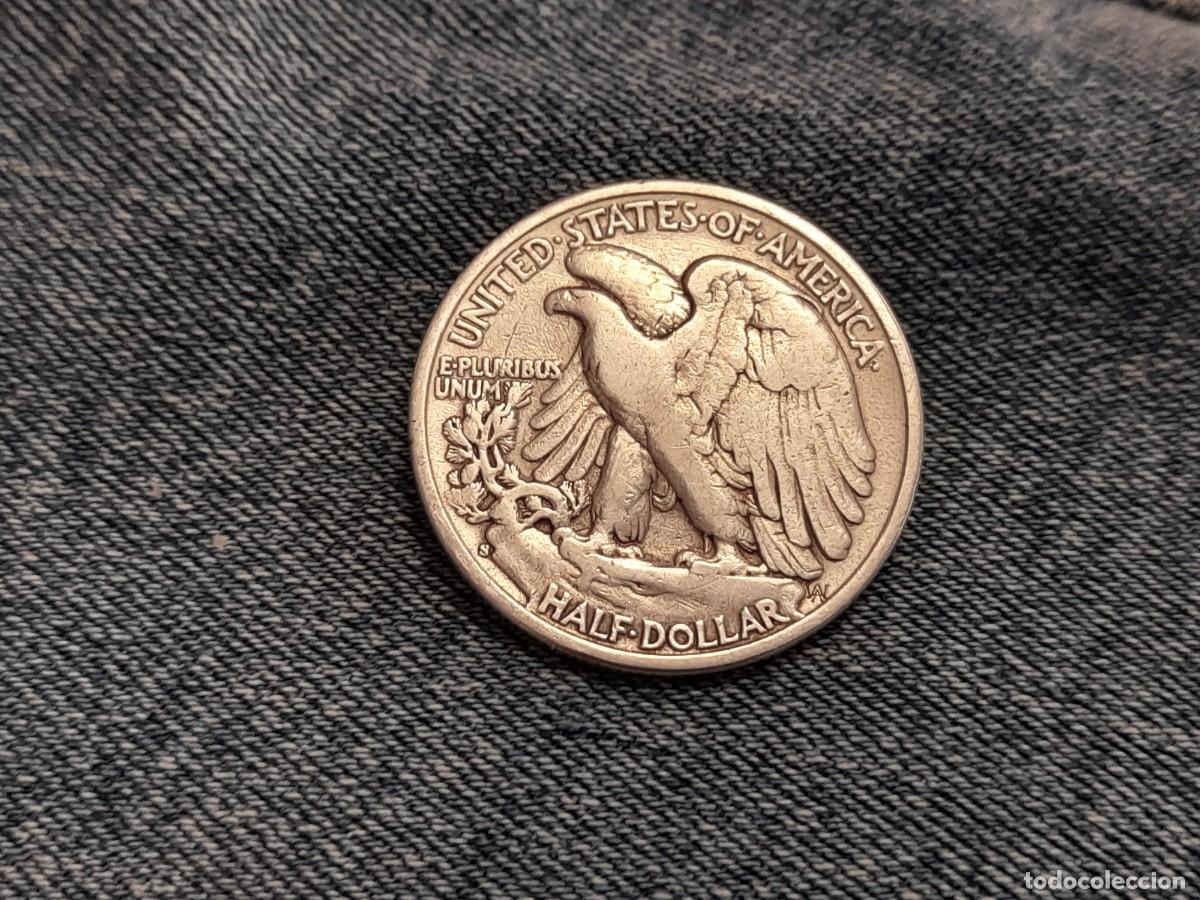 Monedas antiguas de Am&eacute;rica: EE.UU. 1/2 Dolar 1945 S