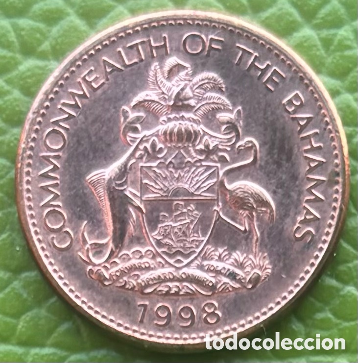 Monedas antiguas de Am&eacute;rica: BAHAMAS. UN CENTAVO DOLAR. 1998.
