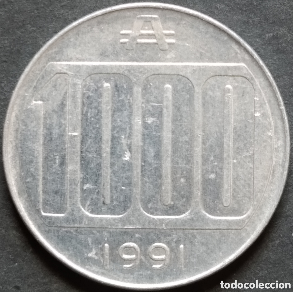 Monedas antiguas de Am&eacute;rica: MONEDA - ARGENTINA 1000 AUSTRALES 1991